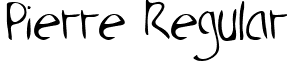 Pierre Regular font - PierreRegular.ttf