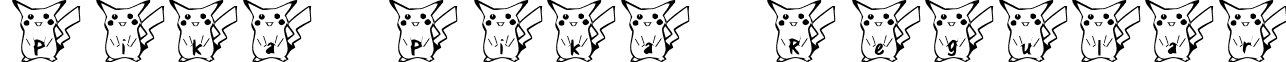 Pika Pika Regular font - pikapika.ttf