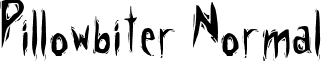 Pillowbiter Normal font - PILLOWBI.ttf