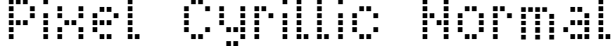 Pixel Cyrillic Normal font - PixelCyrillic.ttf