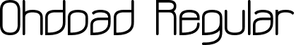 Ohdoad Regular font - Ohdoad.ttf