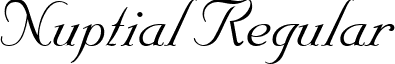 Nuptial Regular font - NUPTUALN.ttf