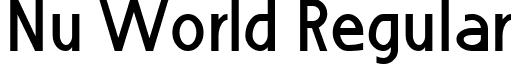 Nu World Regular font - NuWorld.ttf