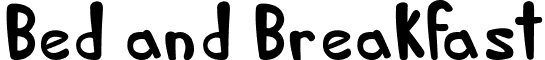 Bed and Breakfast font - BedandBreakfast-Regular.ttf