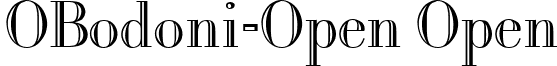 OBodoni-Open Open font - OBodoniOpen.ttf
