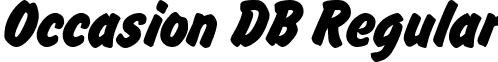 Occasion DB Regular font - Occasion-RegularDB.ttf