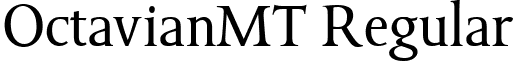 OctavianMT Regular font - ocrg.ttf