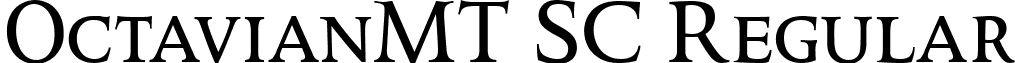 OctavianMT SC Regular font - ocsc.ttf