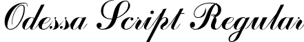 Odessa Script Regular font - ODESSA.ttf