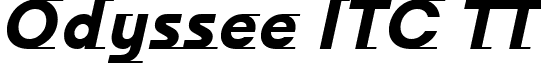 Odyssee ITC TT font - ODYSIBI.ttf