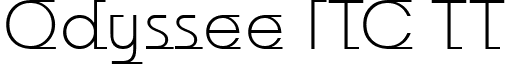 Odyssee ITC TT font - ODYSIL.ttf