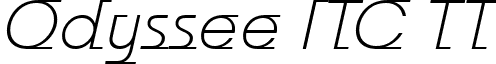 Odyssee ITC TT font - ODYSILI.ttf