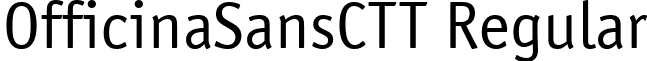 OfficinaSansCTT Regular font - OSN45__C.ttf