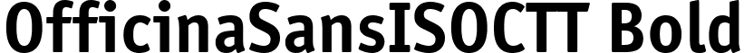 OfficinaSansISOCTT Bold font - OSN65__I.ttf