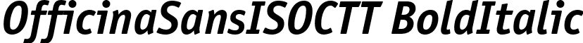 OfficinaSansISOCTT BoldItalic font - OSN66__I.ttf