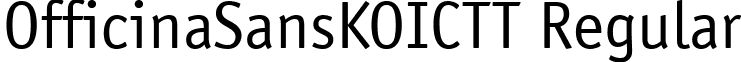 OfficinaSansKOICTT Regular font - OSN45__K.ttf