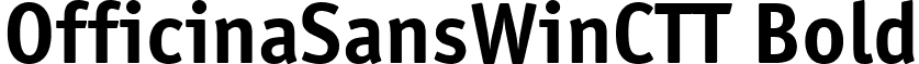 OfficinaSansWinCTT Bold font - OSN65__W.ttf