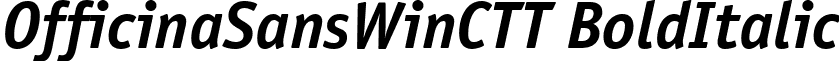 OfficinaSansWinCTT BoldItalic font - OSN66__W.ttf