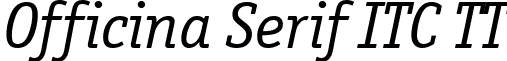 Officina Serif ITC TT font - OFFISFWI.ttf