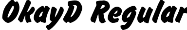 OkayD Regular font - OkayD.ttf