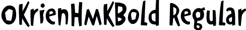 OkrienHmkBold Regular font - OkrienHmkBold.ttf