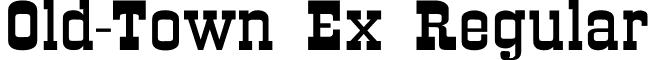 Old-Town Ex Regular font - old.ttf