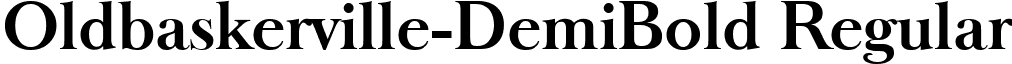 Oldbaskerville-DemiBold Regular font - Oldbaskerville-DemiBold.ttf