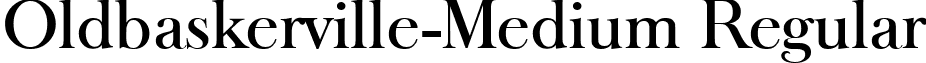 Oldbaskerville-Medium Regular font - Oldbaskerville-Medium.ttf