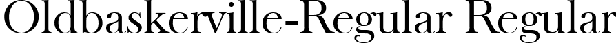 Oldbaskerville-Regular Regular font - Oldbaskerville-Regular.ttf