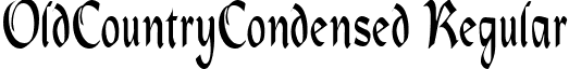 OldCountryCondensed Regular font - OldCountryCondensed.ttf