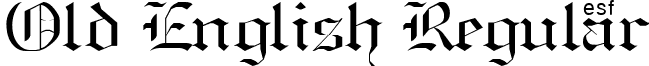 Old English Regular font - OldEnglish2.ttf