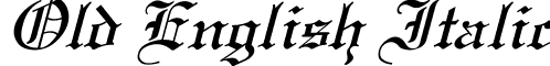 Old English Italic font - OldEnglishItalic.ttf