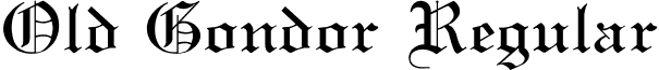 Old Gondor Regular font - Old.ttf