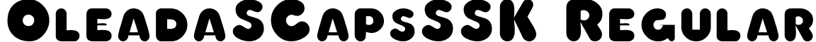 OleadaSCapsSSK Regular font - OleadaSCapsSSK.ttf