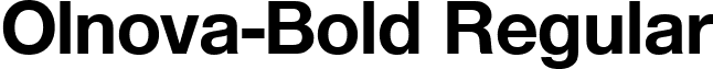 Olnova-Bold Regular font - Olnova-Bold.ttf