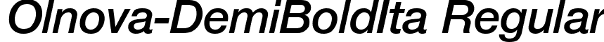 Olnova-DemiBoldIta Regular font - Olnova-DemiBoldIta.ttf