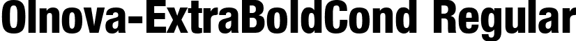 Olnova-ExtraBoldCond Regular font - Olnova-ExtraBoldCond.ttf