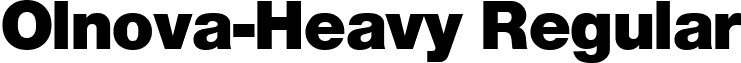 Olnova-Heavy Regular font - Olnova-Heavy.ttf