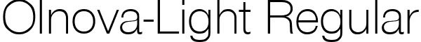 Olnova-Light Regular font - Olnova-Light.ttf