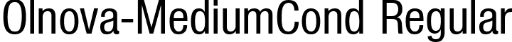 Olnova-MediumCond Regular font - Olnova-MediumCond.ttf