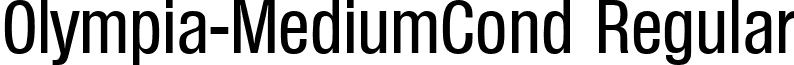 Olympia-MediumCond Regular font - Olympia-MediumCond.ttf