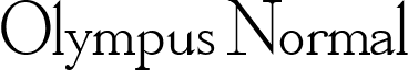 Olympus Normal font - OlympusNormal.ttf