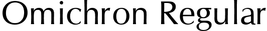 Omichron Regular font - Omichron.ttf