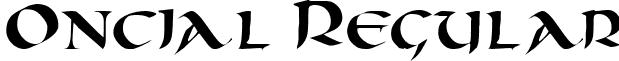 Oncial Regular font - Oncial.ttf