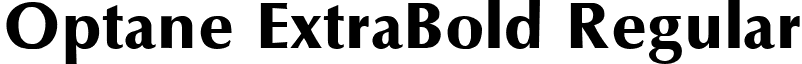 Optane ExtraBold Regular font - optanxb.ttf