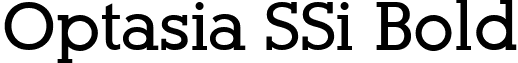 Optasia SSi Bold font - optasia ssi bold.ttf