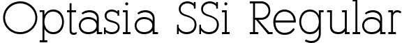 Optasia SSi Regular font - OptasiaSSi.ttf