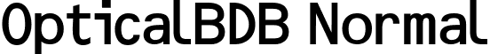 OpticalBDB Normal font - OpticalBDBNormal.ttf