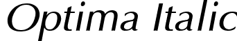 Optima Italic font - optima_i.ttf