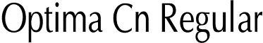 Optima Cn Regular font - optima.ttf